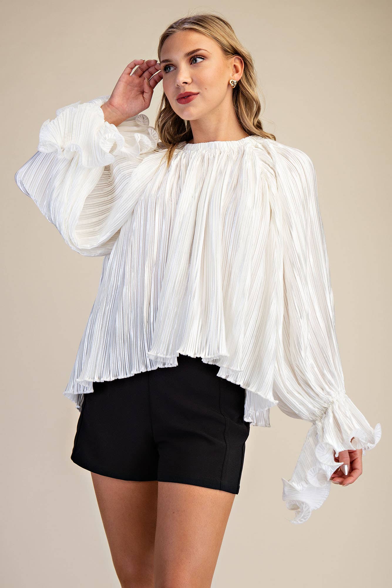 Ivory Elegance Blouse