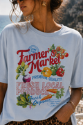 Farmer's Market Produce Lt. Blue T-Shirt