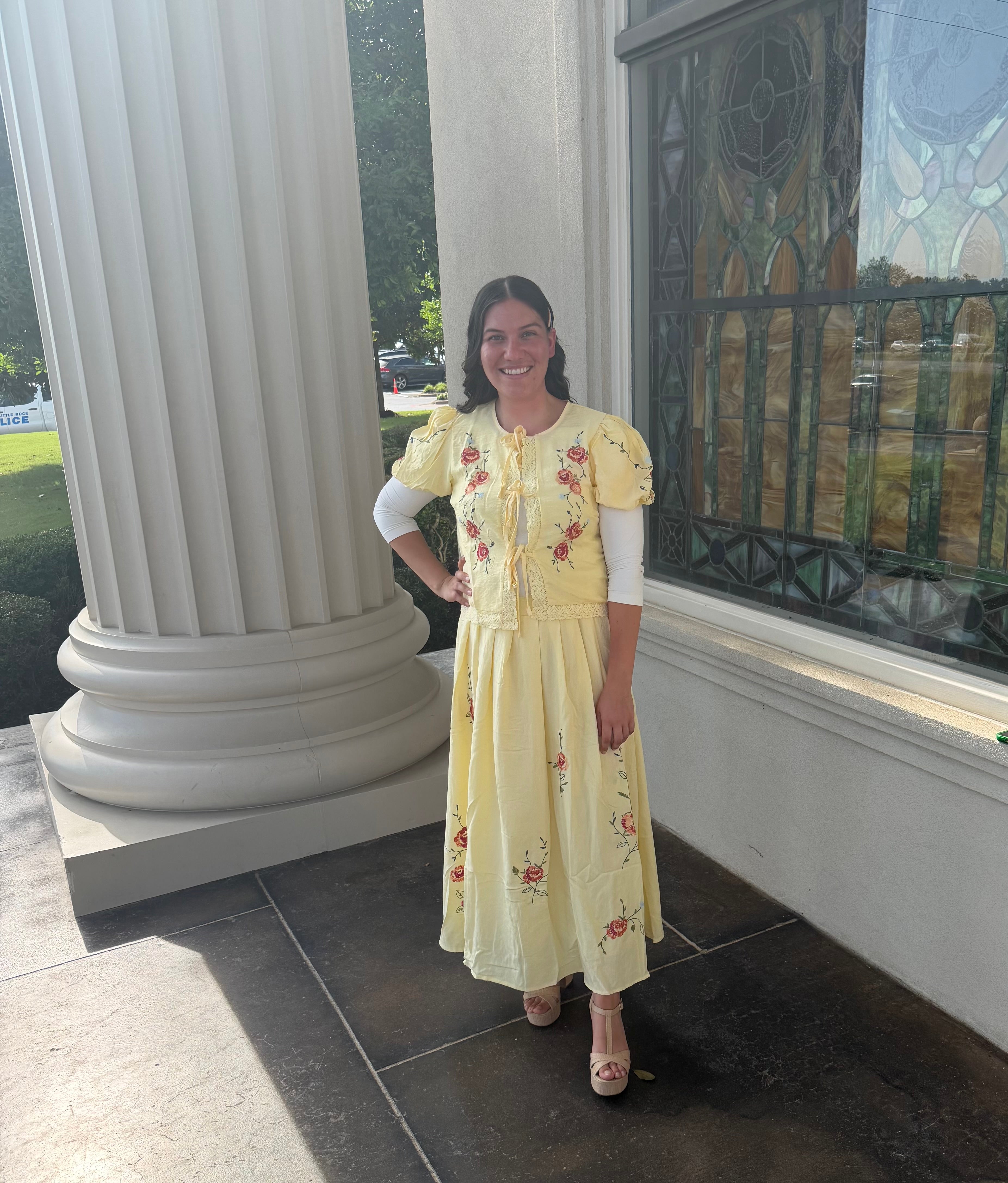 Buttercup Bloom Embroidered Set