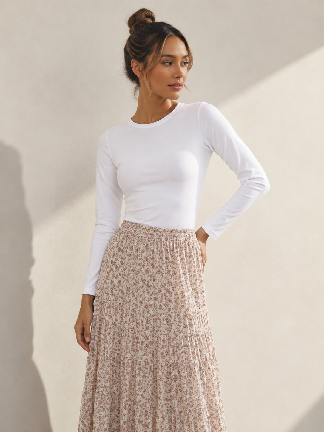 The white essential layering top