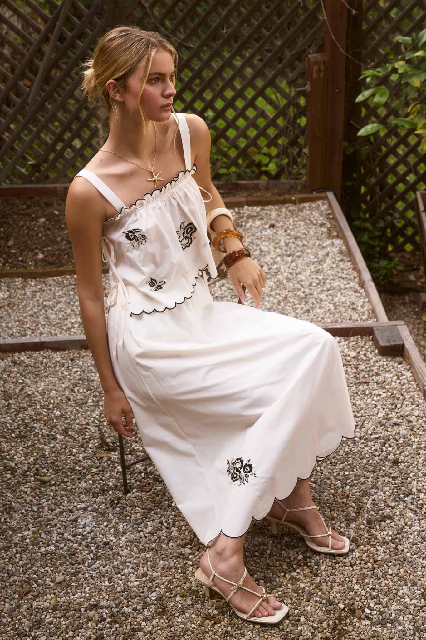 The Charlotte Embroidered Two-Piece Set