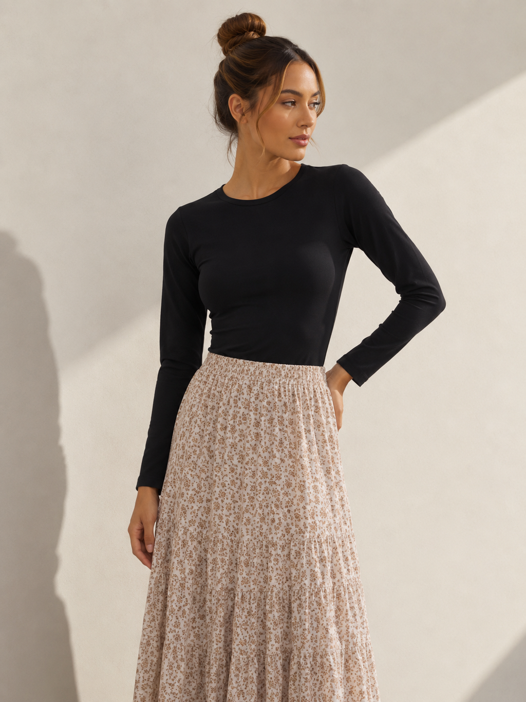 The black essential layering top