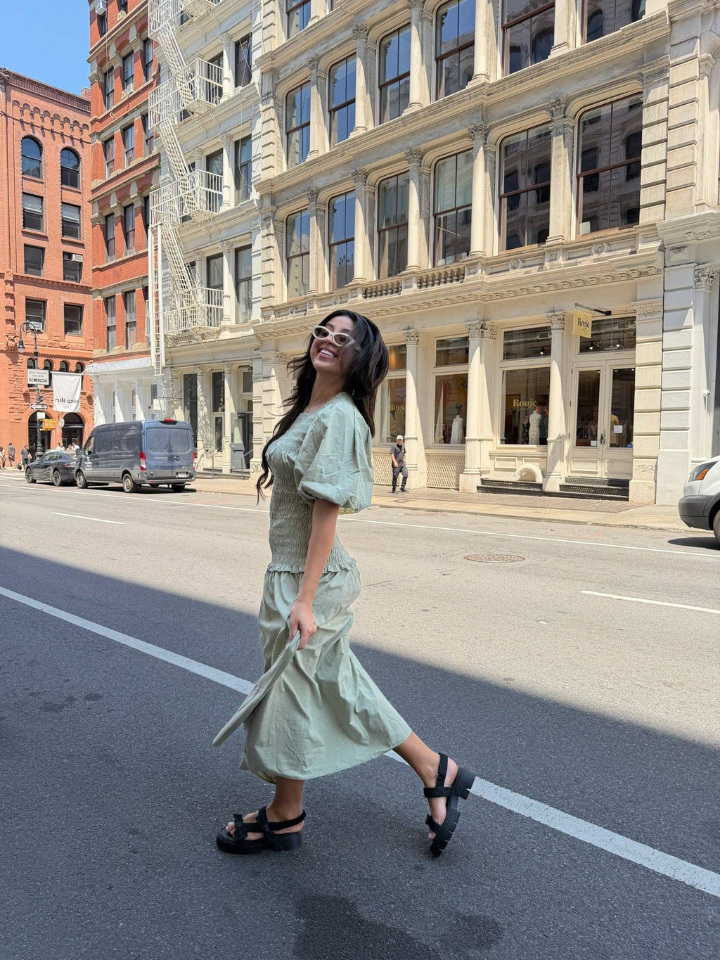 PRE ORDER Estella Dress Soft Matcha Color (ETA 8/5)