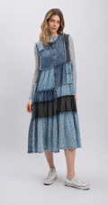 Denim Dreams Patchwork Dress