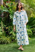 Sage Polka Dot Maxi Dress