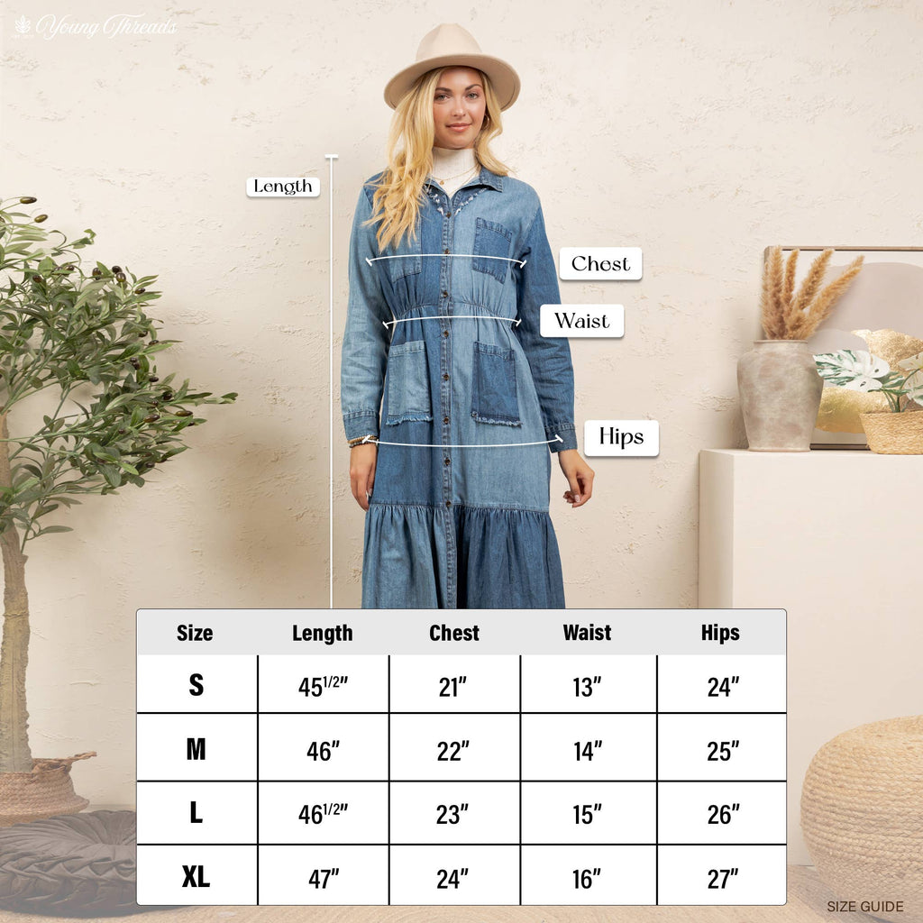 Vintage Bohemian Tiered Midi Dress - Boho Eyelet NEW: GRAVEL / REGULAR (S-M-L-XL 2-2-2-1)