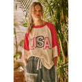 USA Star Patchwork Top