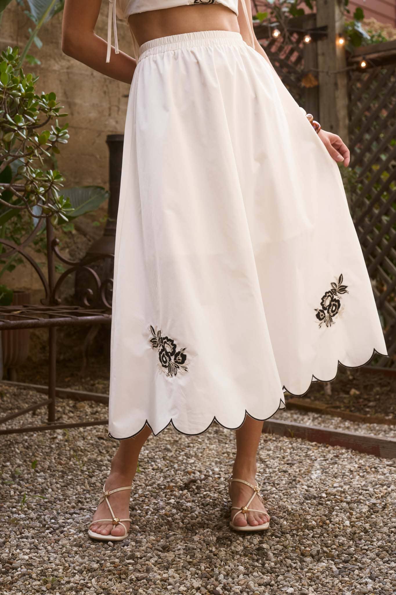 The Charlotte Embroidered Two-Piece Set